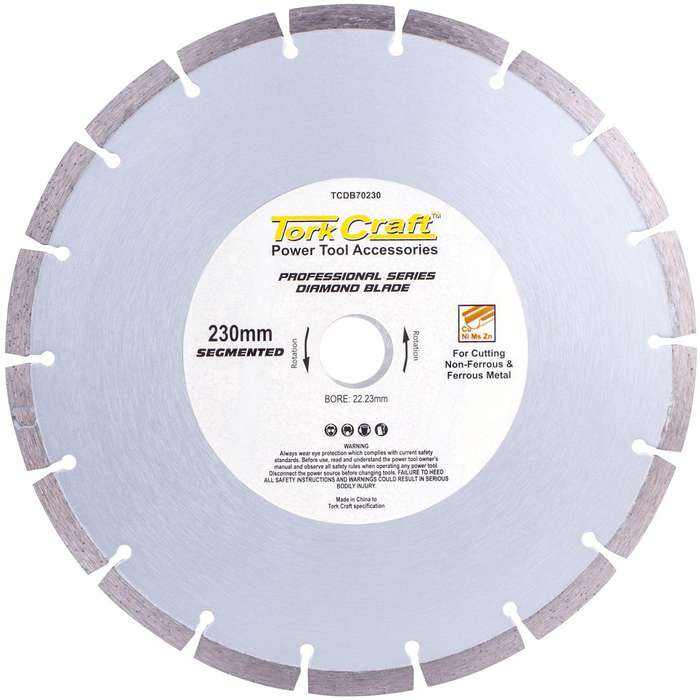 Diamond Blade Seg.230 X22.23 Mm Metal Cutting