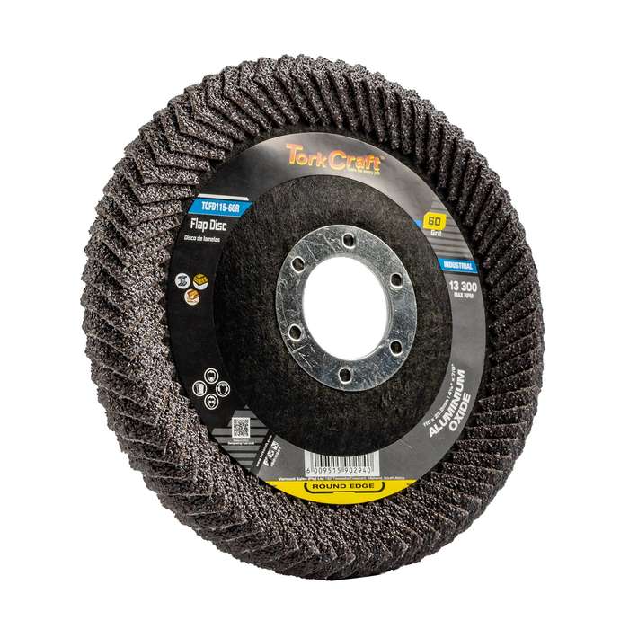 Flap Disc Round Edge A/O 115 Mm 60 Grit Flat