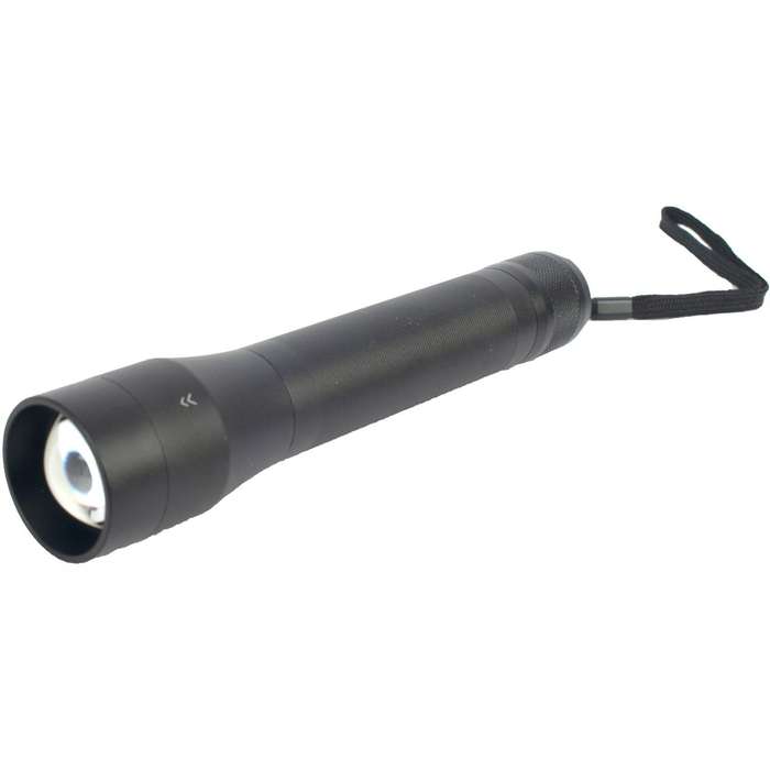 Torch Led Alum Focus Adj 600 Lm Blk Use 3 X C Cell Bat 3 Mode Flash Lig