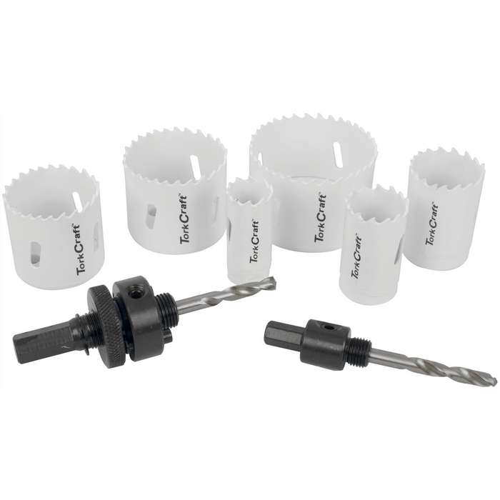 Holesaw Set 9 Pc In Case Bi Metal 22 29 35 44 51 64 Mm