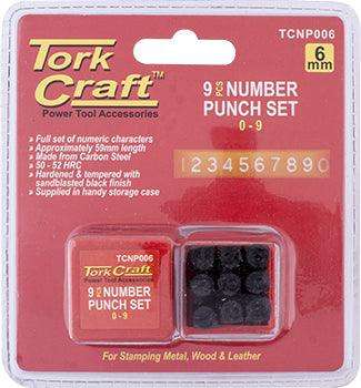 Number Punch Set 6 Mm (0 9 Mm) Black Finish