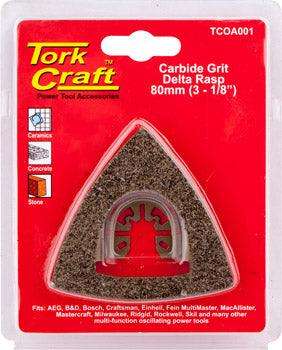 Quick Change Carbide Grit Delta Rasp 80 Mm(3 1/8')