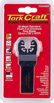 Quick Change Flush Cut Metal Saw Blade 22 Mm(7/8')18 Tpi