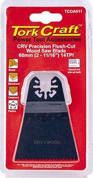 Quick Change Flush Cut Wood Saw Blade 68 Mm(2 11/16')14 Tpi Crv