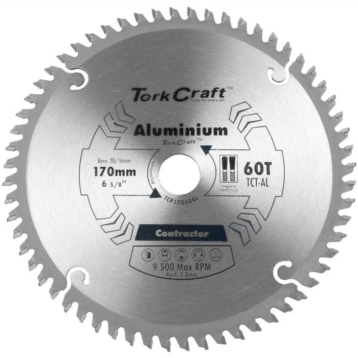 Blade Contractor Alum 170 X 60 T 20/16 Circular Saw Tct