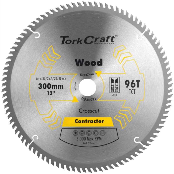 Blade Contractor 300 X 96 T 30/1/20/16 Circular Saw Tct