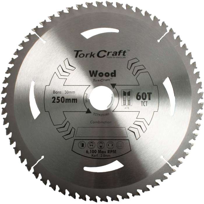 Saw Blade Thin Kerf 250 X 60 T 30 16 Tct