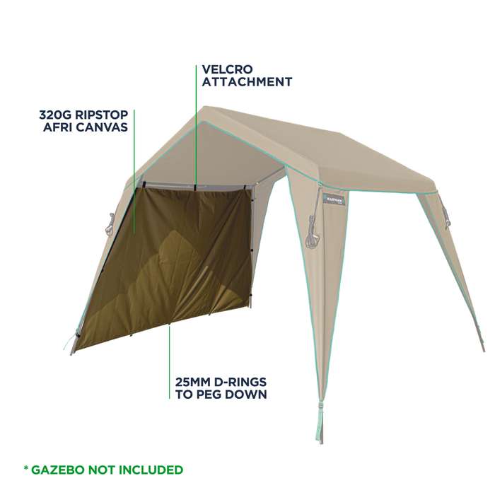 Kaufmann X Afri Canvas Gazebo Compact Side Wall