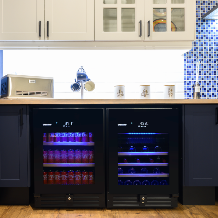 SnoMaster - 46 Bottle Pro Series Dual Zone Wine Cooler (SMWC-46PRO(H)
