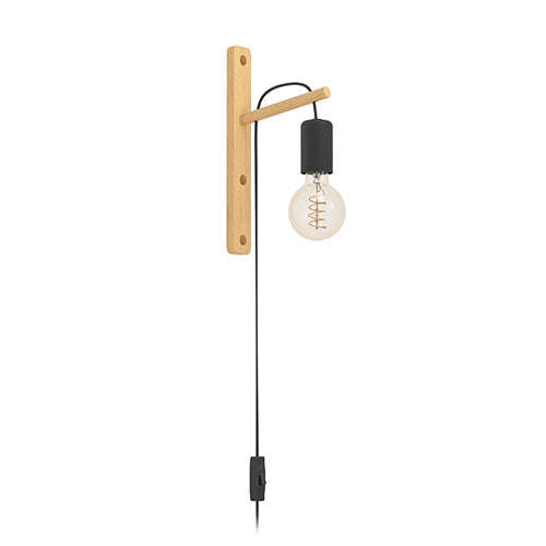 Pockley Wall Light Black/Brown
