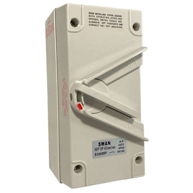 Load Break Switch 63 A 3 P 440 Vac Ip65 Encl.Lockable Isolator Zzz Lbe Owl 363