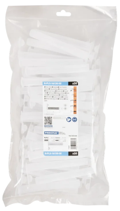 Rawplug Plastic mesh sleeve R-PLS 16x130mm - plastic bag - 50 pcs Bargain Bin