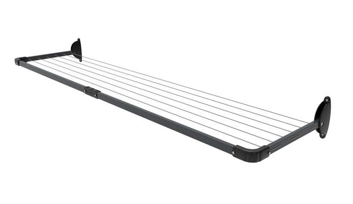 5 Line Slim Fold Down Wall Mounted Clothesline 11 M