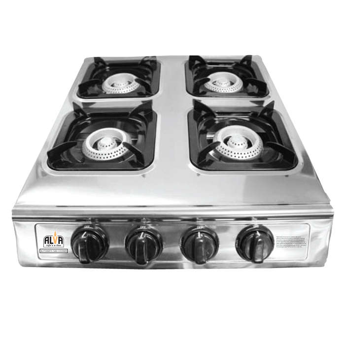 4 Burner Stainless Steel Gas Stove