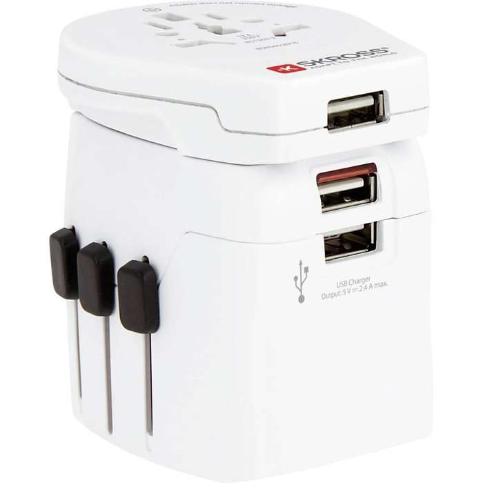 SKROSS- PRO Light 3xUSB - World Travel Adapter