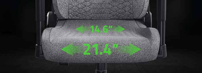 Iskur V2 X Gaming Chair Black Fabric