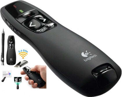 Logitech Wireless Presenter R400, RF, USB, 15 m, Black