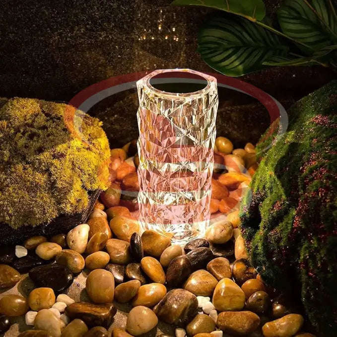 Remote Control Rechargeable Crystal LED Table Lamp