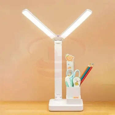 3 Colour Light Modes Rechargeable Desk Lamp with Pen Holder