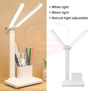 3 Colour Light Modes Rechargeable Desk Lamp with Pen Holder