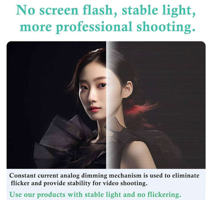 MTech Video Rig Handheld LED Ring Light with Tripod  Selfie & Video Stabilizer