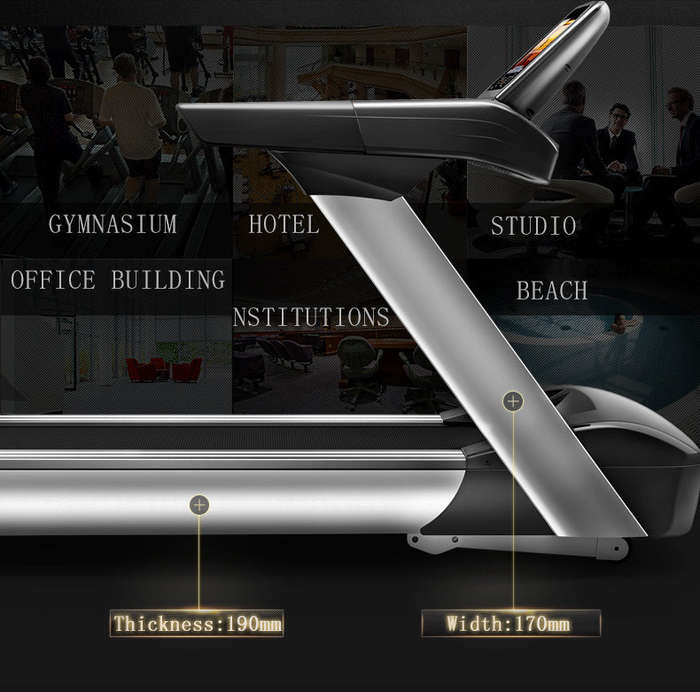 Pro-Sportz BF9 Luxury Commercial Treadmill 7HP Ultra-quiet Shock-absorbing With 15.6 TFT Android ...