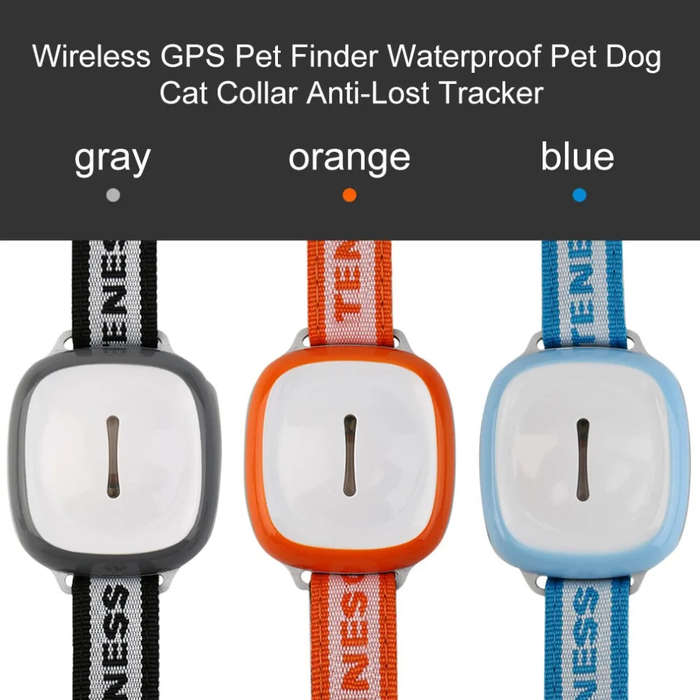 Trackable Dog Collar-GPS Tracker Waterproof IP66 Pet Collar GPS Locator Vibration Alarm Function ...