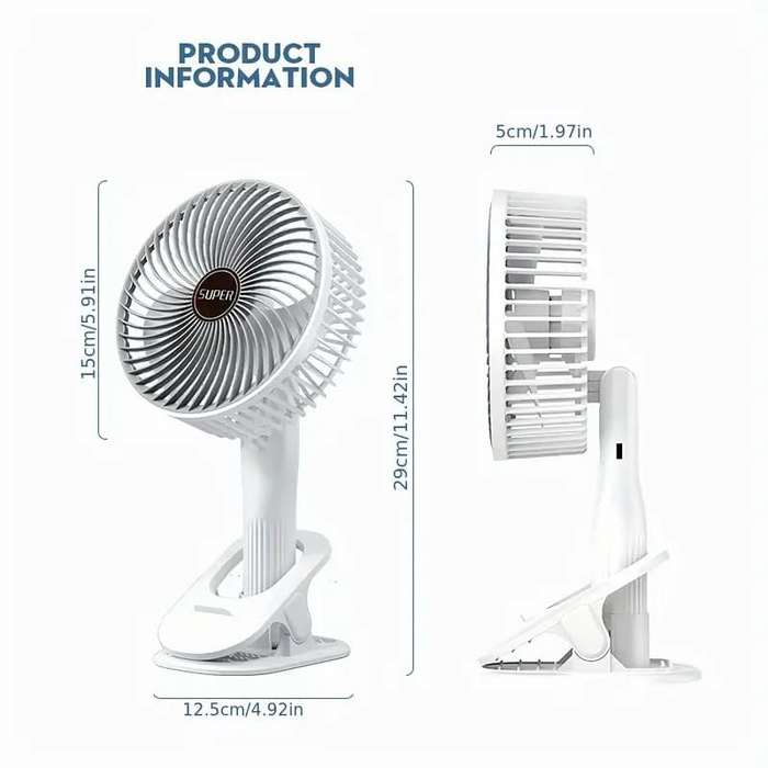 Portable  Rechargeable  Desk Fan