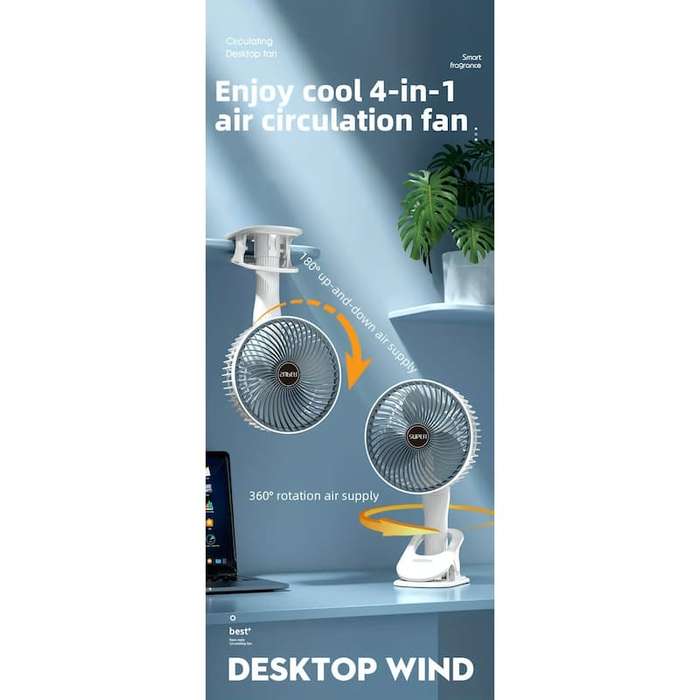 Portable  Rechargeable  Desk Fan