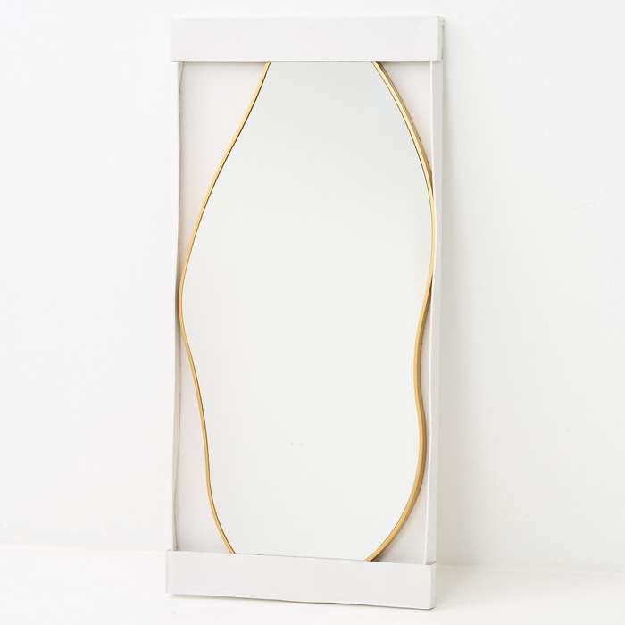 MHome Vanity Decorative Wall Mirror  Vintage Rustic Antique Gold Frame