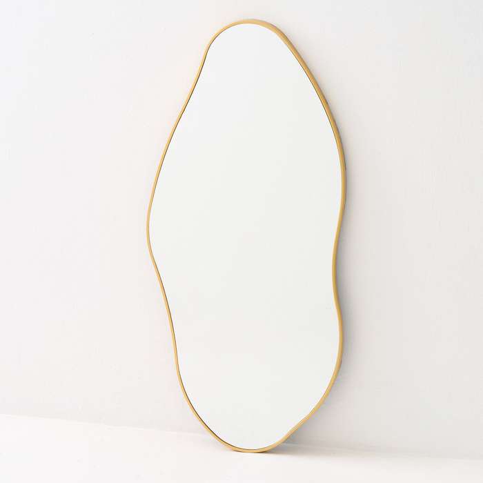 MHome Vanity Decorative Wall Mirror  Vintage Rustic Antique Gold Frame