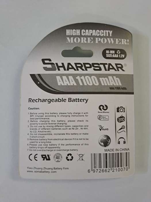 Rechargeable Baterries 4pcs