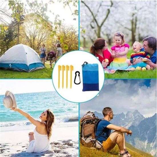 Beach Mat 200 x 210 CM Waterproof Picnic Blanket Anti Sand Foldable Portable for Beach Picnic Mat