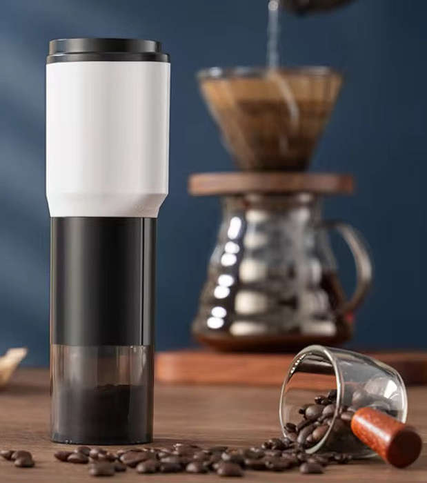 MHome 2-in-1 Electric And Manual Coffee Bean Grinder 5 Level Adjustable With Timing