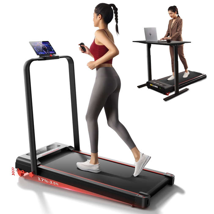 Pro-Sports C6 Foldable Walking Pad with Handle Bar