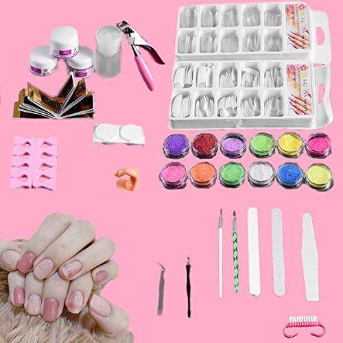 36 Series Acrylic Nail Starter Kit  Complete Professional Acrylic Nail Set with Nail Tips, Acr...