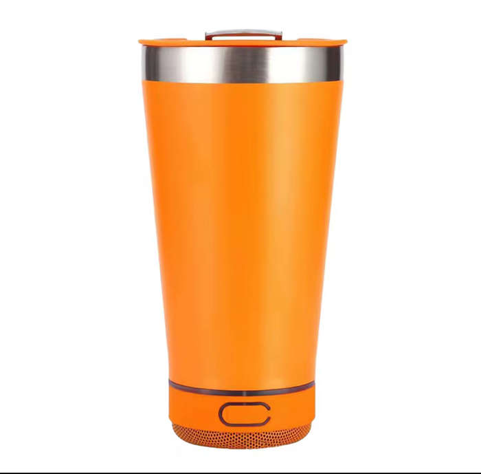 MTech 473ml Bluetooth Speaker Travel Mug  Stainless Steel Tumbler (Multiple Colors)