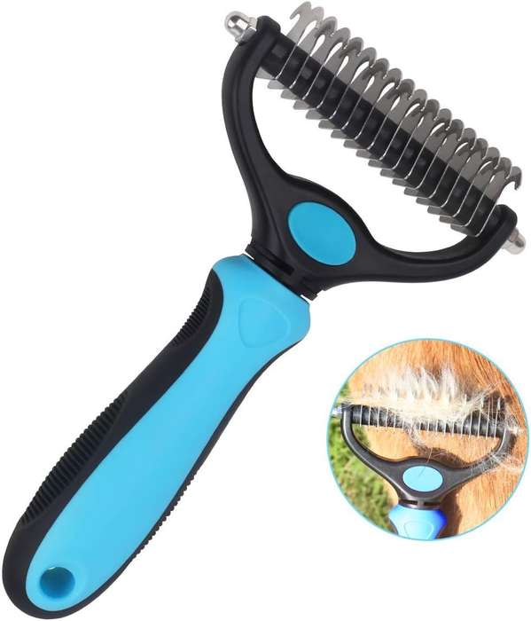 2PCS Dematting Comb & Grooming Tool for Cats & Dogs