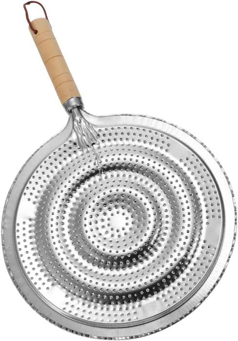 Simmer Ring with Wooden Handle  Heat Diffuser for Gas, Induction & Electric Cooktops