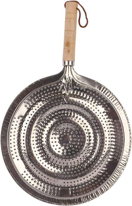 Simmer Ring with Wooden Handle  Heat Diffuser for Gas, Induction & Electric Cooktops