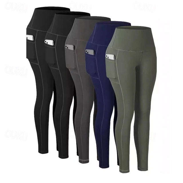 Mwear Women's Yoga Pants/Leggings Pocket High Waist Yoga Gym Pants