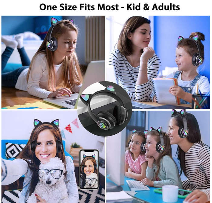 Cat Ear Wireless Bluetooth Headphones