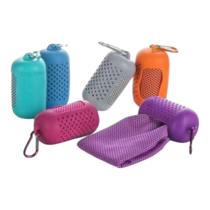 Mini Quick Dry Cooling Towel+Silicone Travel Case