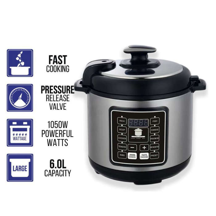 Silver Crest- 6 Litre Electric Pressure Cooker