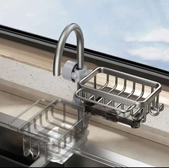 Kitchen Sink Faucet Organiser Rack  Multi-Purpose Dish Drying & Storage Rack