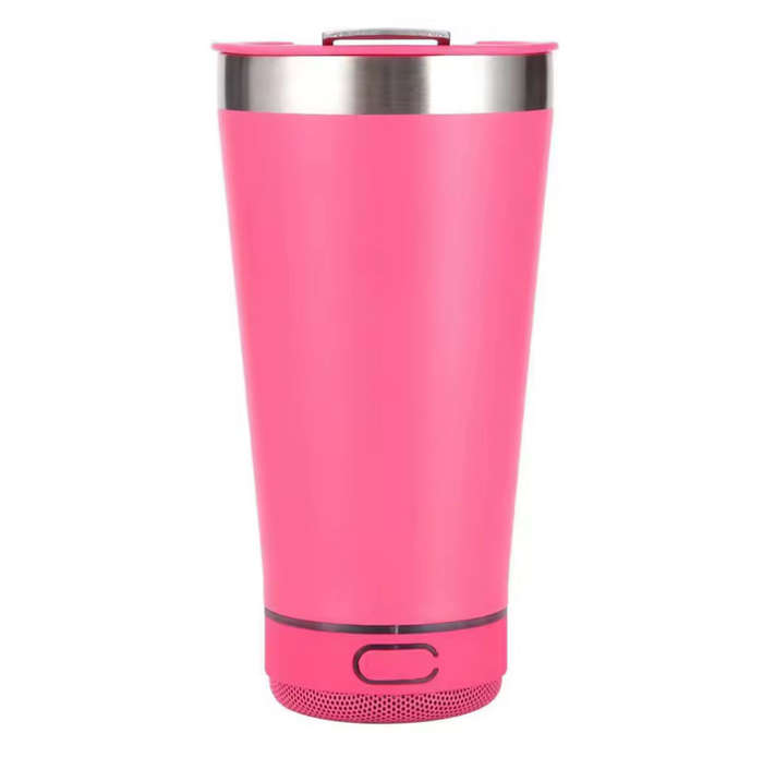 MTech 473ml Bluetooth Speaker Travel Mug  Stainless Steel Tumbler (Multiple Colors)