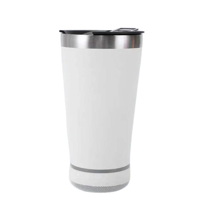 MTech 473ml Bluetooth Speaker Travel Mug  Stainless Steel Tumbler (Multiple Colors)
