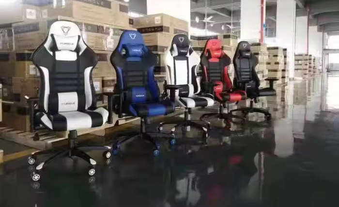 Ergonomic Gaming Chair  Racing-Style Office Chair with Lumbar Support