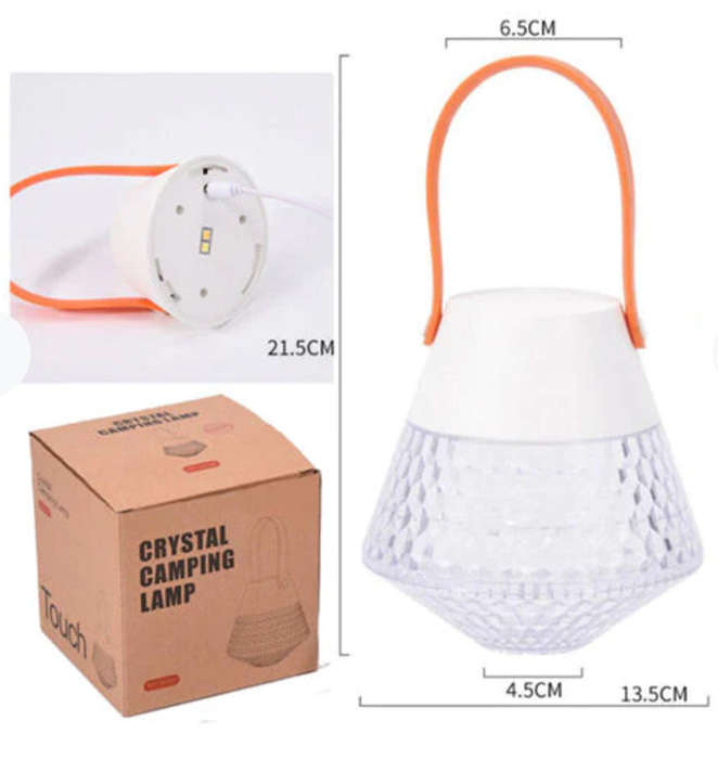 Rechargeable Crystal Camping Lamp