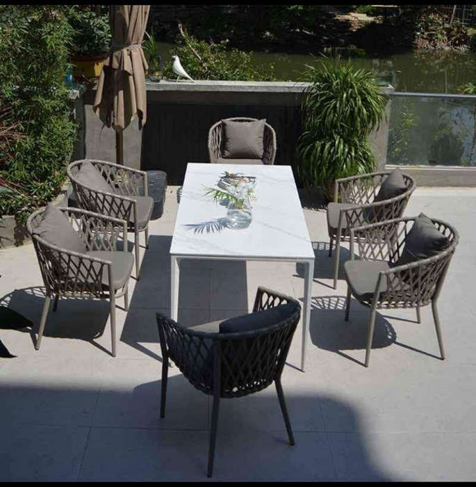 6 Seater Outdoor Patio Garden Balcony Hotel Set